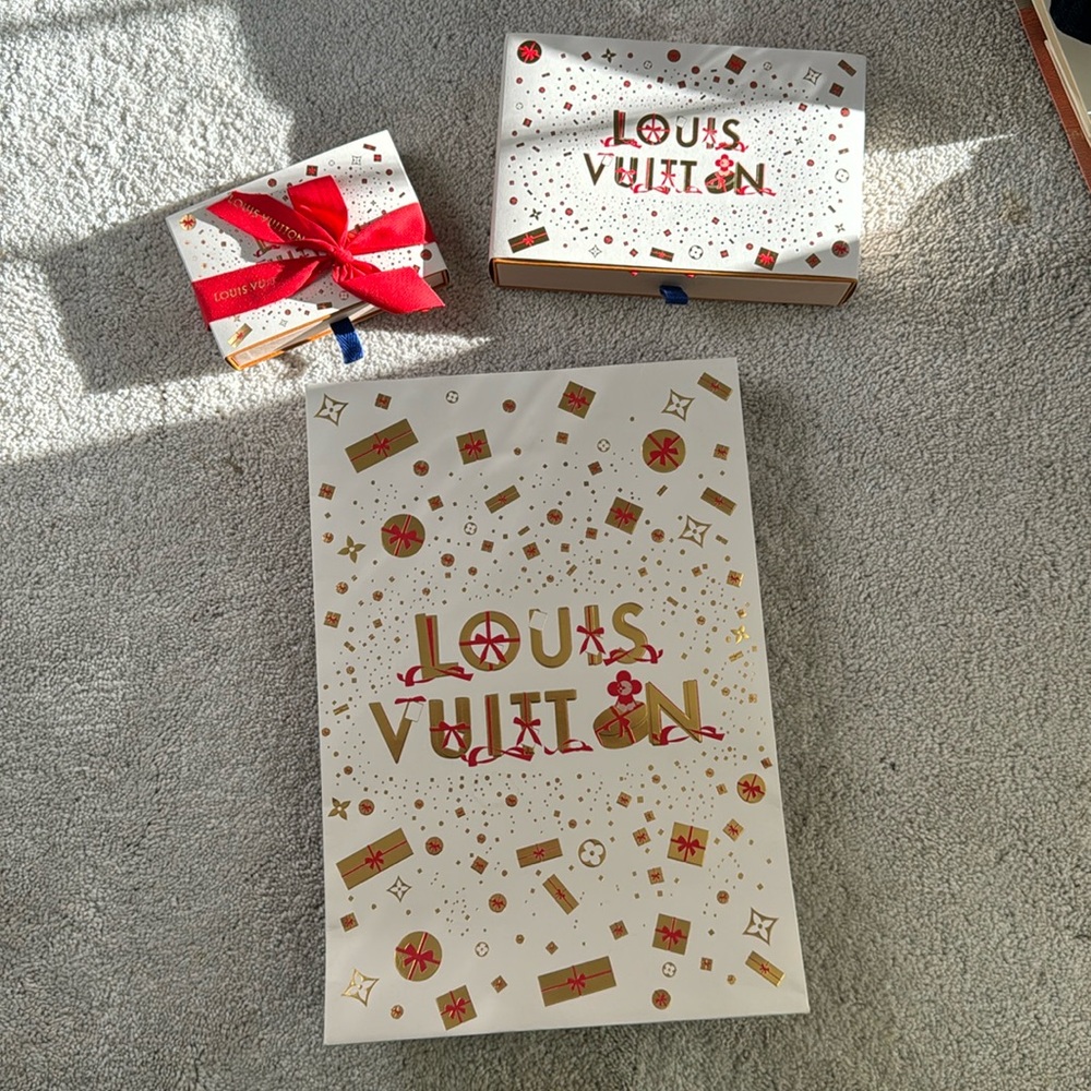 Louis Vuitton 2023 Christmas boxes and bag